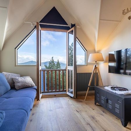 レ・ザングルLe Cerf - Duplex Avec Superbe Vue Montagneアパートメント エクステリア 写真